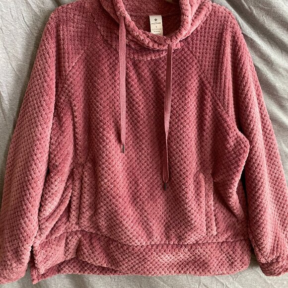 Members Mark Pink Cozy Plush Pullover Women's Sz LARGE - Picture 6 of 6